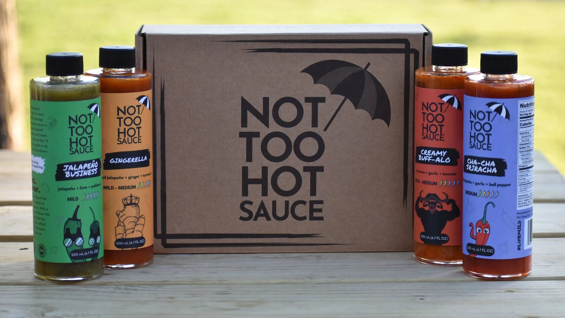 Classic Hot Sauce Variety Pack - Try for $2 per Bottle Not Too Hot Sauce